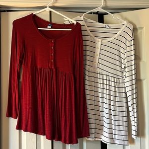 Bundle of 4 maternity tops size small